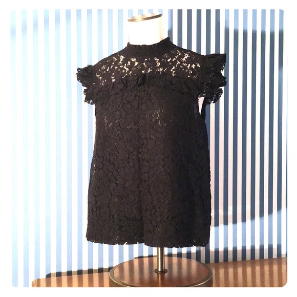 Ann Taylor Tops - Ann Taylor black lace top